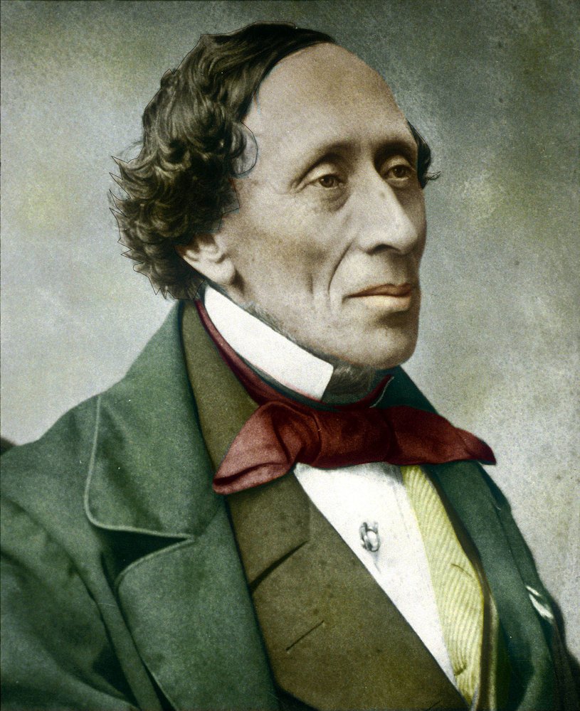 Hans Christian Andersen, 1860s by Unknown: Fine art print